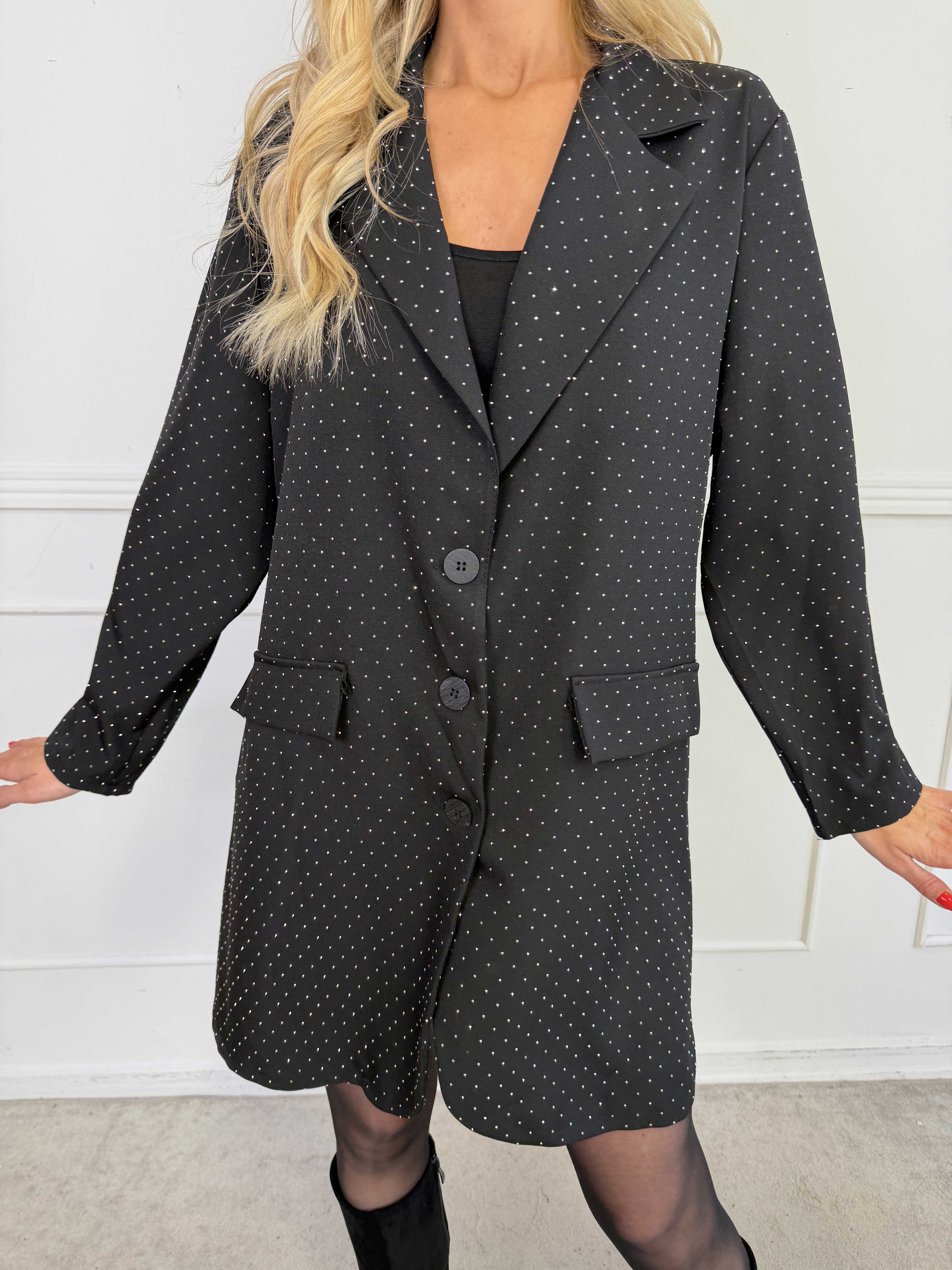 Lanthe long - Lang blazer med similisten